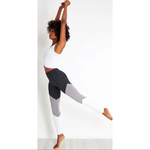 ONZIE HIGH WAISTED TRACK LEGGING IN SLATE - Picture 1 of 9